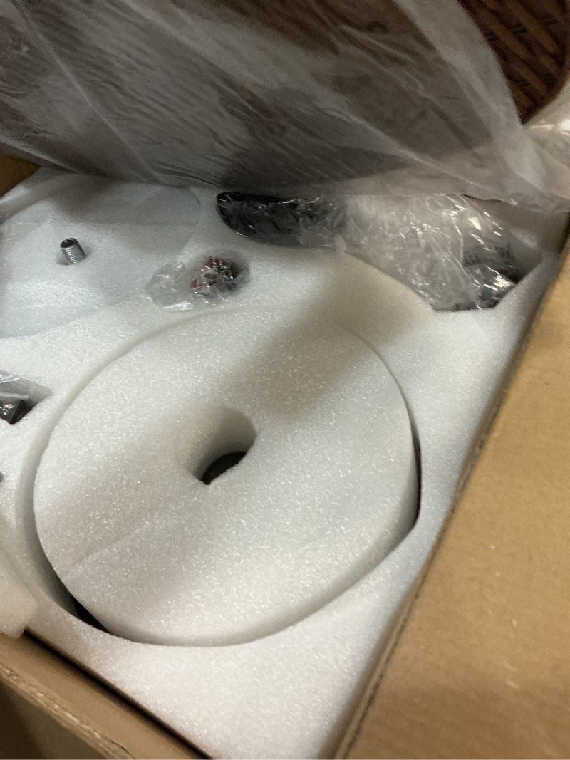 Condition photo showing Good Condition for wiviniya 50 inch tropical ceiling fans with lights, palm leaf waterproof outdoor ceiling fan for patios porch, remote/app control, wet rated, glass lampshade, quiet dc motor, dimmable led, wood grain wood grain 50 inch - with light