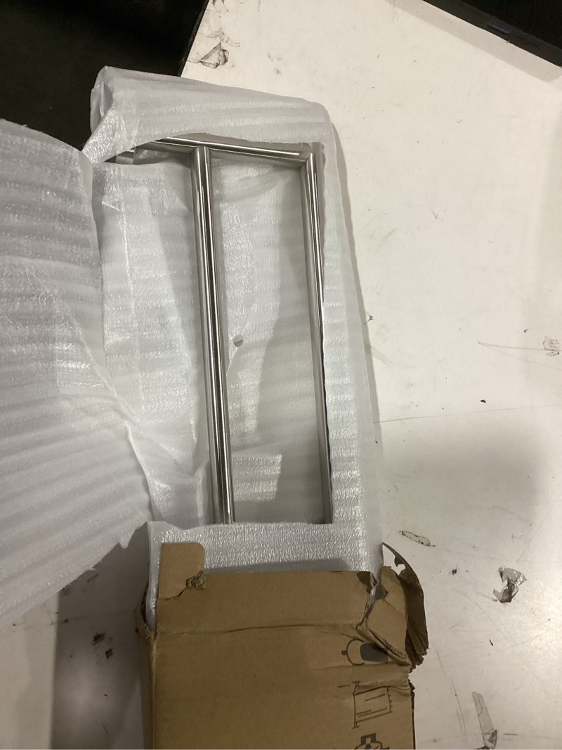 Condition photo showing Good Condition for JQK Double Bath Towel Bar, 33 Inch 304 Stainless Steel Thicken 0.8mm Towel Rack for Bathroom, Towel Holder Brushed Finished Wall Mount, Useable Length 30 Inch, TB100L30-BN 33 Inch Brushed Stainless Steel