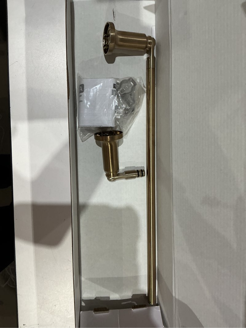 Condition photo showing As Is for delta saylor (1-pack) 18'' towel rack for bathroom champagne bronze towel bar for bathroom wall towel holder rod wall mounted 73518-cz 18 inch single champagne bronze