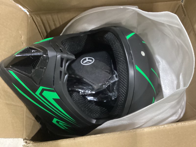 Condition photo showing Good Condition for green and black x ports helmet