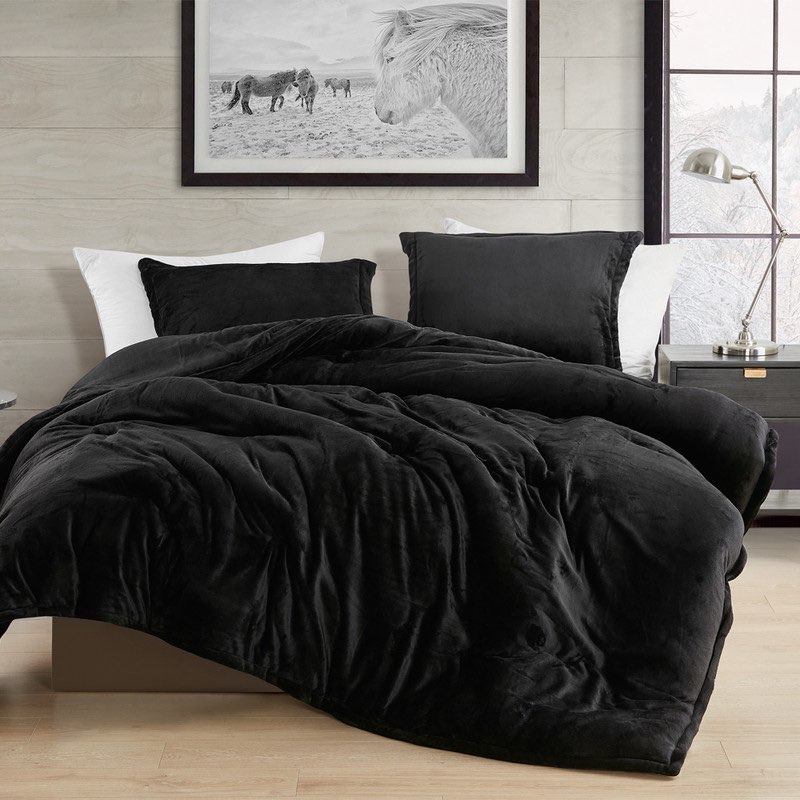 Coma Inducer® Oversized Comforter - Touchy Feely - Black