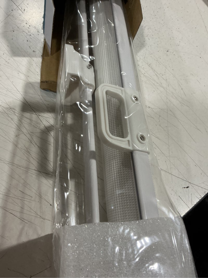 Condition photo showing Good Condition for retractable baby gates no drilling, probebi retractable dog gate for the house extends to 54" wide 33" tall, gates for baby indoor, stair gate for outdoor, staris, hallways, doorways, deck, porch a-white 33" tall x 54" wide-no drilling