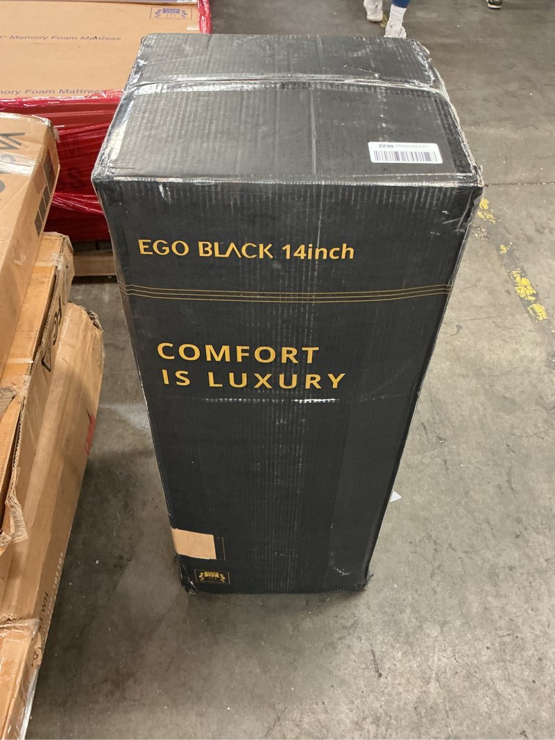 Condition photo showing New/Like New for EGOHOME 14 Inch Twin XL Memory Foam Mattress for Back Pain, Cooling Copper Gel Bed in a Box, Foam Made in USA, CertiPUR-US Certified, Therapeutic Medium Firm,Daybed 38x80x14 Black Twin XL 14 Inch Medium Firm