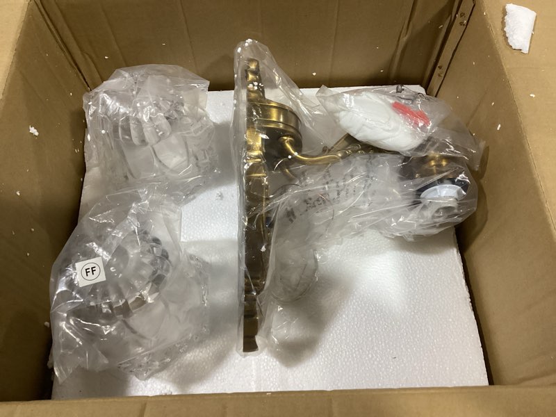 Condition photo showing Good Condition for Wellmet 2-Lights Gold Wall Sconce, Retro Wall Light, Bathroom Vanity Wall Lamp, Wall Light Fixtures for Living Room, Bedroom, Hallway, Bathroom, Stairway, W-18in (Bulb not Include)