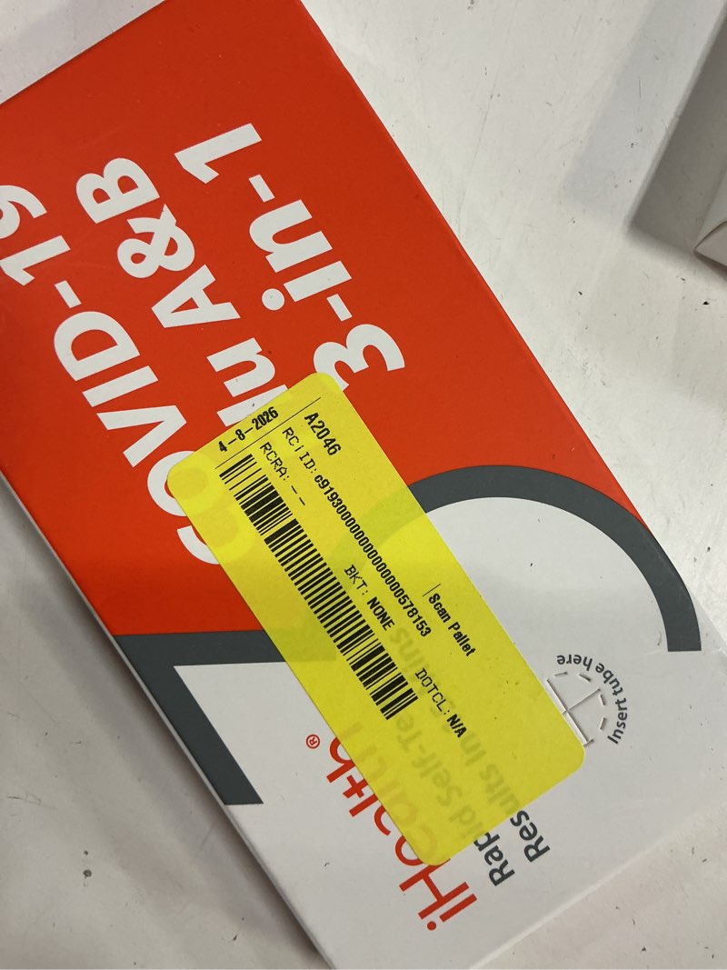 Condition photo showing New/Like New for (use by 08/20/25) ihealth covid-19, flu a&b 3-in-1 antigen rapid test, results in 15 minutes, fda authorized otc flu & covid home test, with non-invasive nasal swab, easy to use & no discomfort (1 pack, 2 tests total)