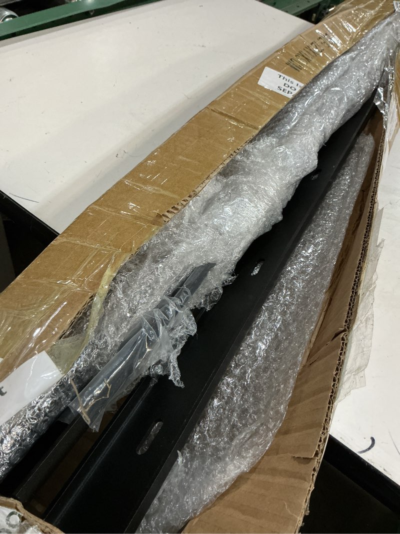 Condition photo showing Good Condition for Blulu C Channel Steel Support Metal Support Bracing Hidden C Bracket for Table Top Live Edge Slab Woodworking, Black Coat Finish, 7 Holes (4 Pcs,32 Inch)