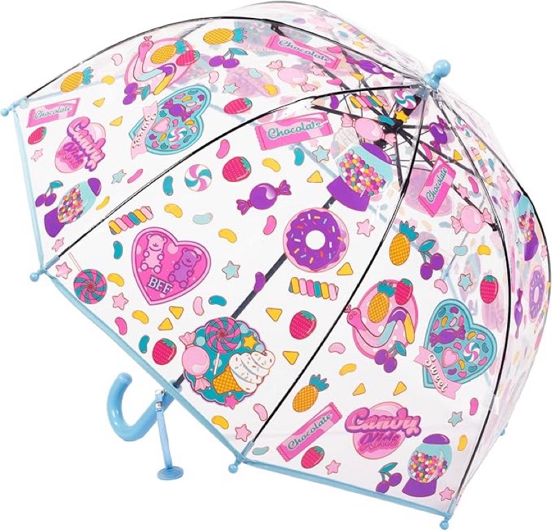 kids clear umbrellas for rain dome bubble umbrella windproof for kids boys and girls 2 pcs 