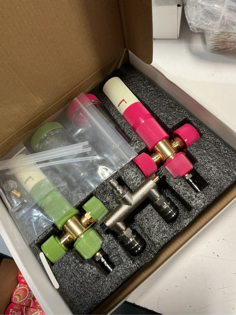 Condition photo showing New/Like New for realyou foam cannon dual-connector accessory, pressure washer double tip attachment, pressure washer accessories with 1/4" quick connect for car wash, 2 adjustable foam cannon pro