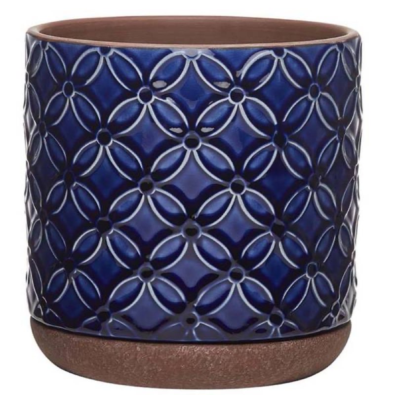Southern Patio 5.9”Blue Griffy Planter (4 pcs) Grade Brand 