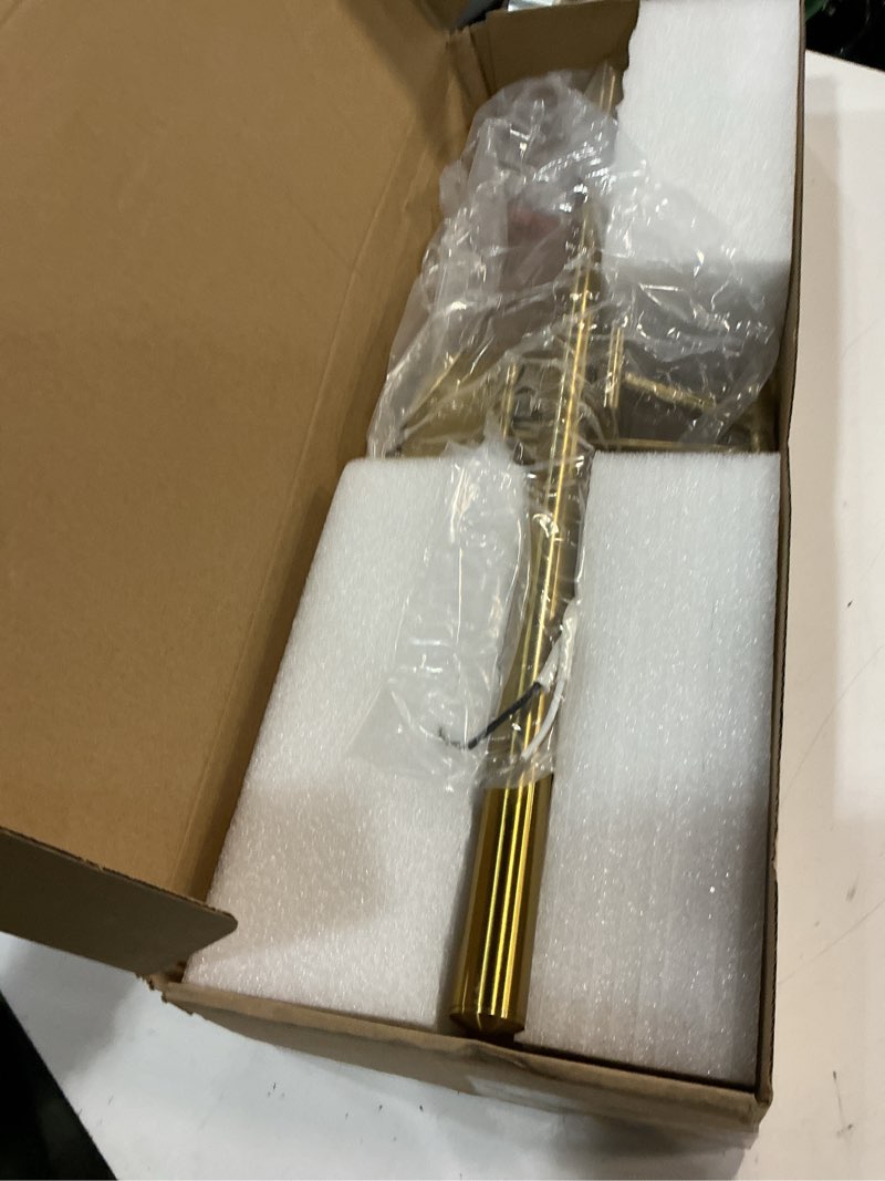 Condition photo showing Good Condition for hard-wired picture lights 23.62 inch dimmable led wall art lighting modern brass gallery light poster lights adjustable swing arm picture frame light for display art work,14w,2700k, warm white brass hardwired 23.62 inch dimmable