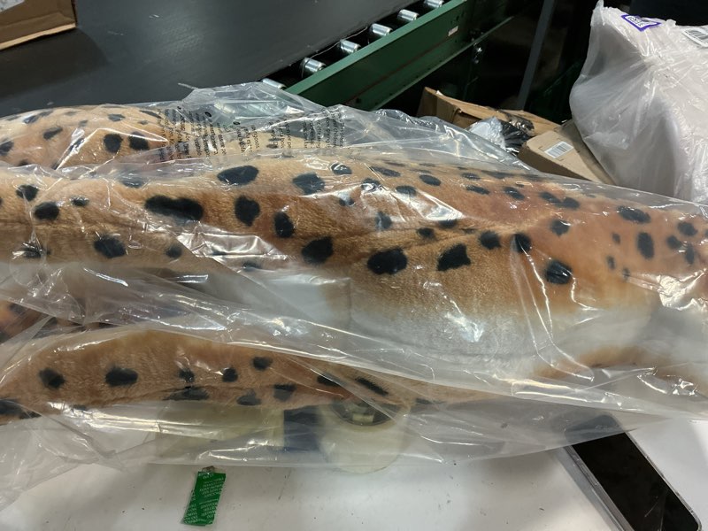 Condition photo showing New/Like New for melissa & doug giant cheetah - lifelike stuffed animal (stands nearly 3 feet tall)