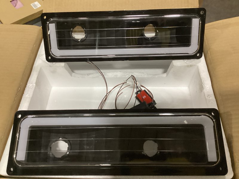 Condition photo showing Good Condition for DWVO LED DRL Headlights Assembly Compatible with 1990-1999 Chevy Silverado C/K 1500 2500 3500/Suburban/Tahoe/GMC Yukon Headlamp Replacement Pair with Daytime Running Light LED Black Housing