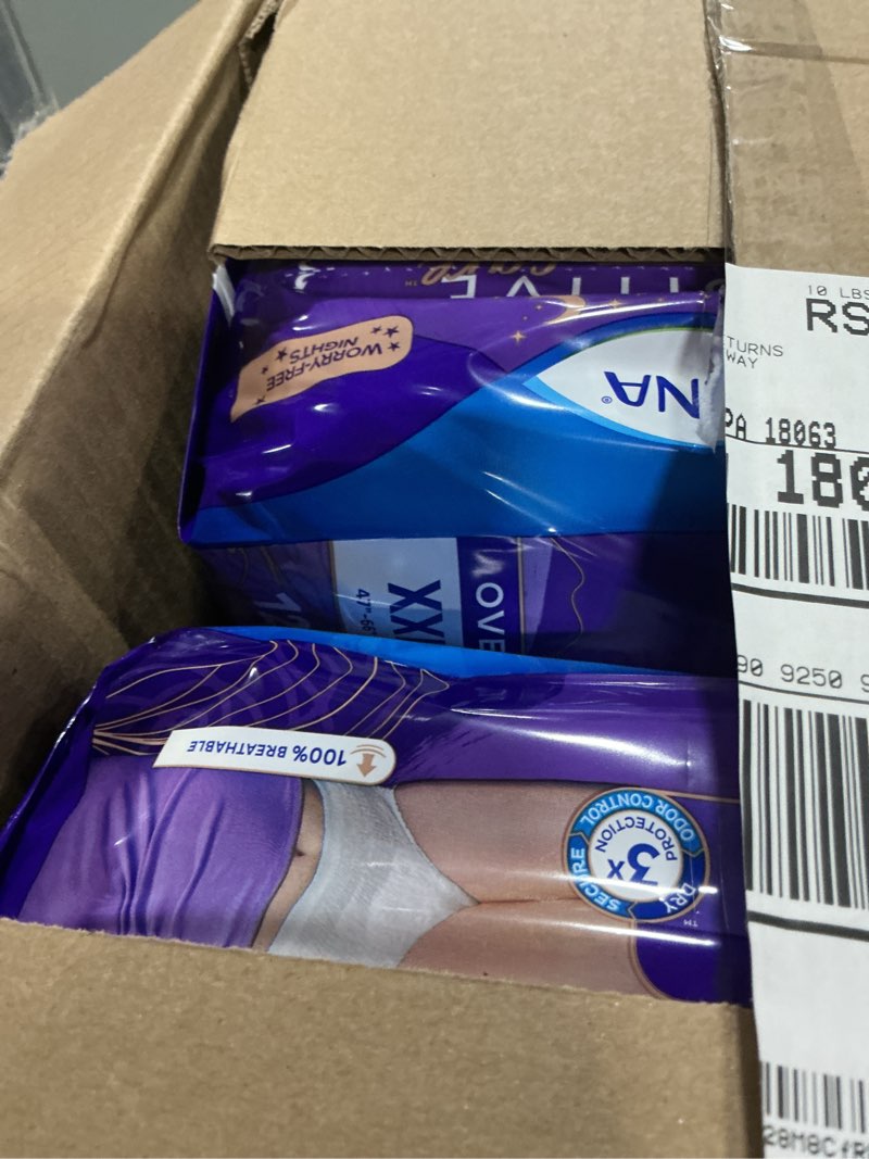 Condition photo showing Good Condition for TENA Sensitive Care Overnight Incontinence Underwear for Women, XXLarge, 48 Count (New Sizing) 2X-Large 48