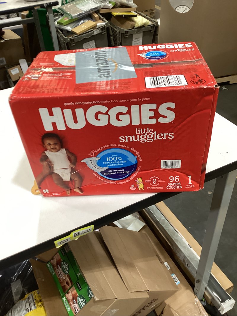 Condition photo showing New/Like New for Huggies Little Snugglers Diapers - Size 1 - 96ct
