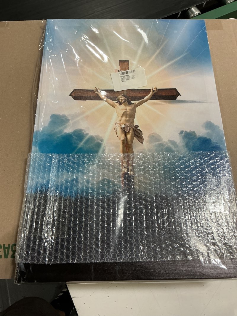 Condition photo showing New/Like New for the hand of god canvas wall art don't be afraid just have faith give me your hand large religious wall art wrapped canvas prints for living room office bedroom posters prints framed ready to hang