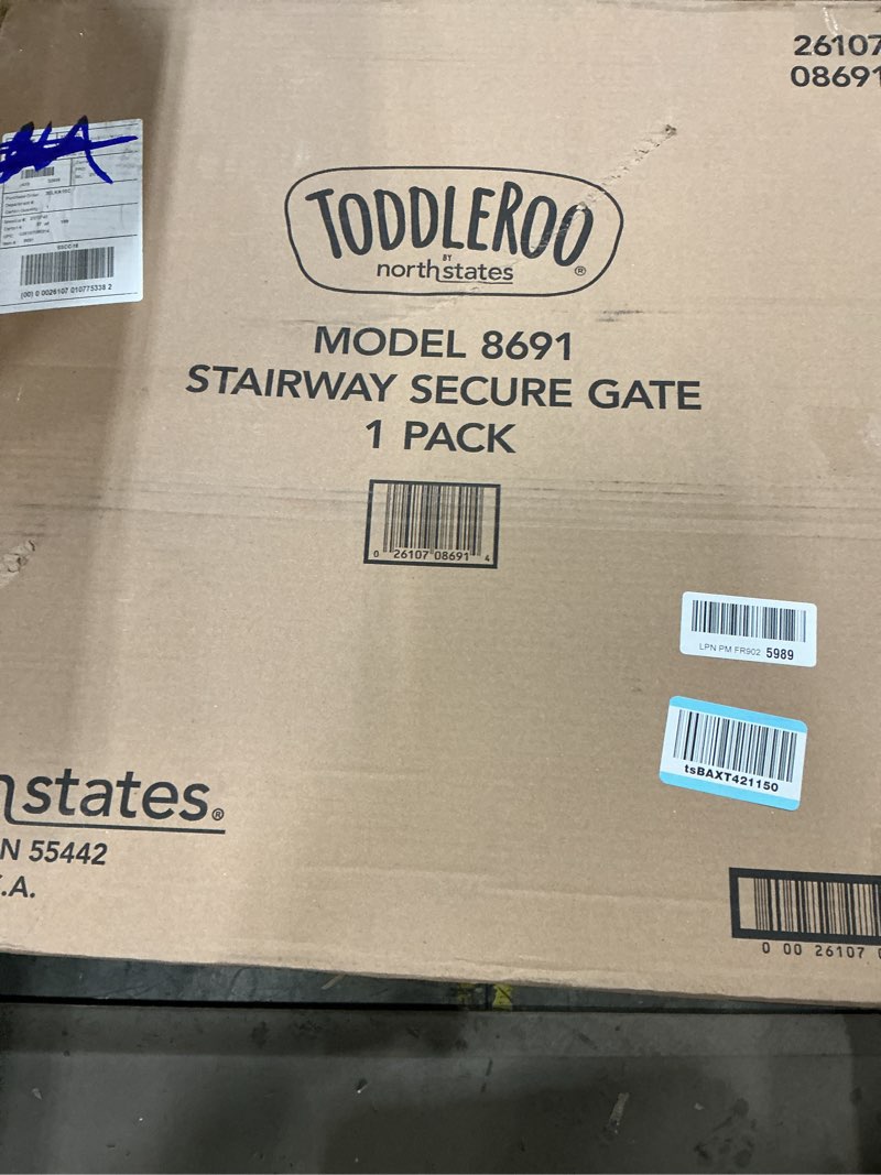 Condition photo showing As Is for Toddleroo by North States Stairway Secure Gate