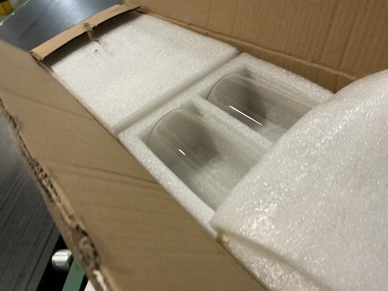 Condition photo showing Good Condition for glasseam clear cylinder vases set, 24pcs glass vases for centerpieces bulk, modern 2" floating candle centerpieces for decor, hurricane candle holders for wedding table decorations, tall 4"+6"+8" 24 diameter: 2.6 inches