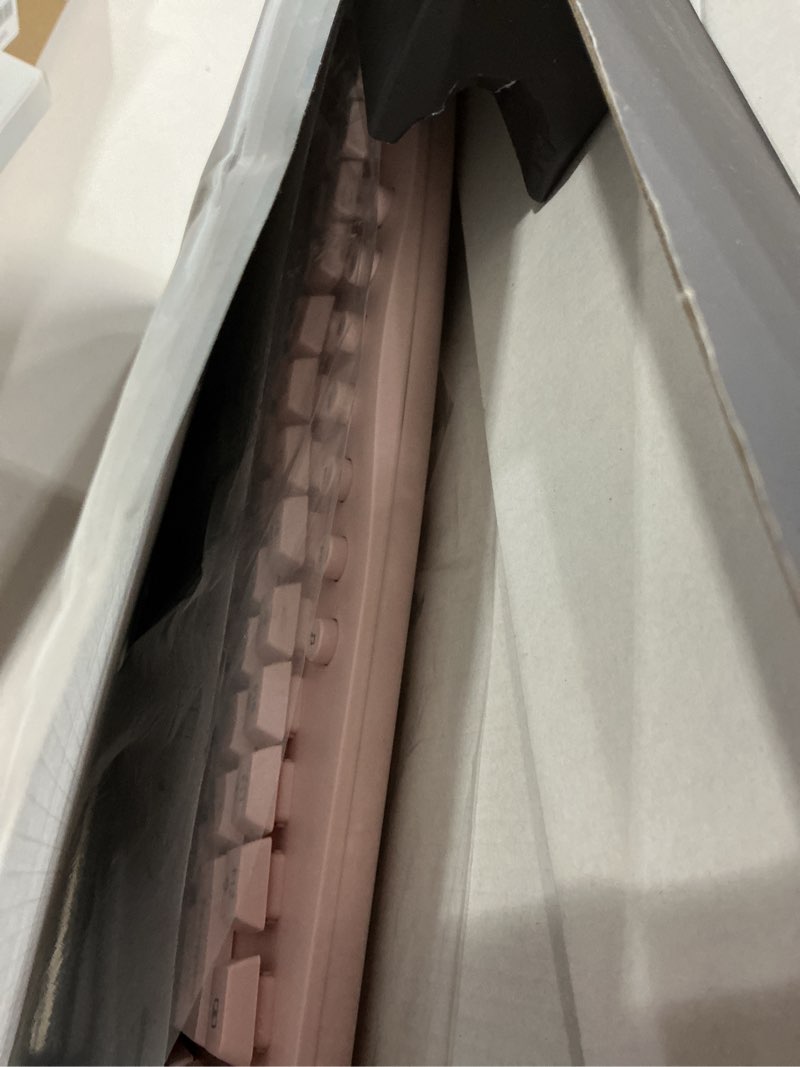 Condition photo showing Good Condition for Pink Quiet Wireless Keyboard and Mouse Combo, 2.4G Ergonomic Wave Key Board with Cushioned Plam Rest, Full-Size Soft Typing Keyboards, 3 DPI Adjustable Silent Mouse for Computer/Laptop/Windows/Mac