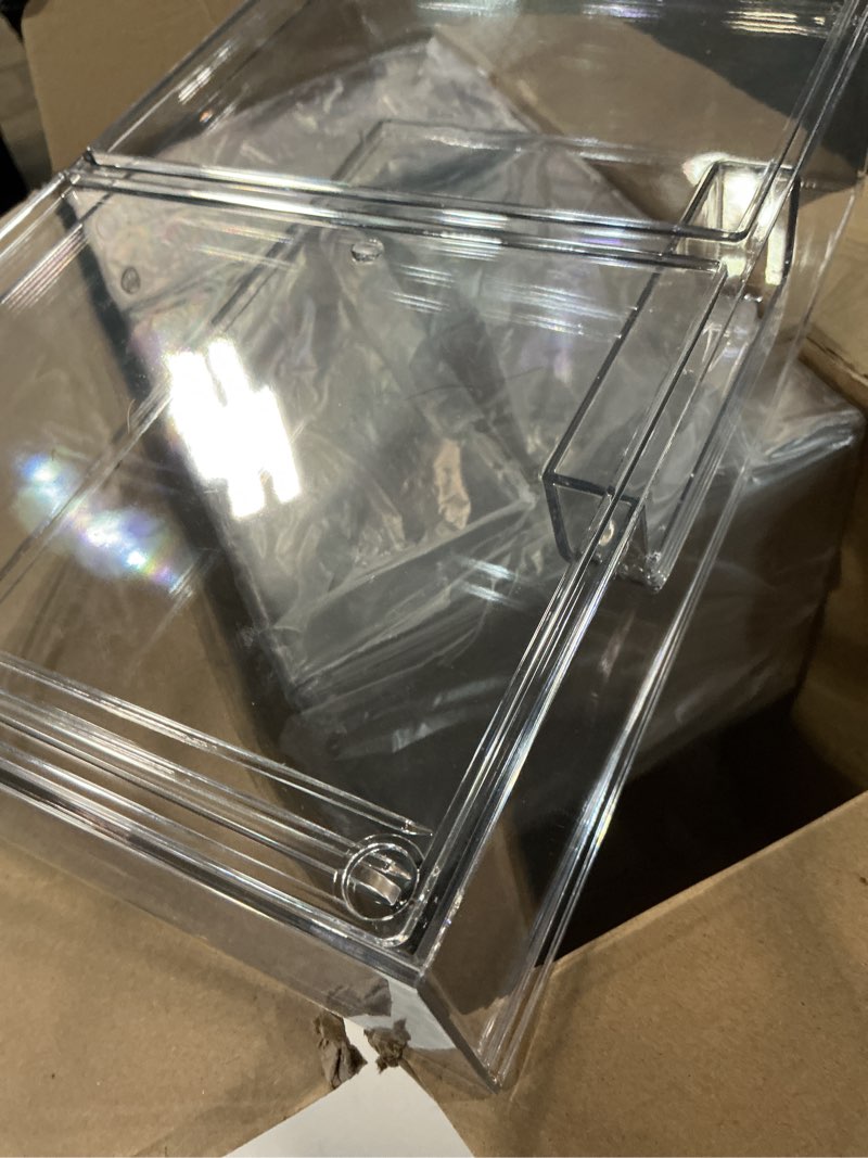 Condition photo showing Good Condition for spaceaid bottle storage organizer baby - acrylic bottles station organizer container, stackable clear drawers for countertop, vanity, bathroom, cabinet, pantry organization, 5 pack, 2s2m1l, 15.4" h 15.4"h, 5 pack, 2s2m1l clear