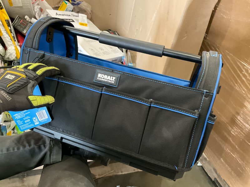 Kobalt CASESTACK Blue Polyester 20-in W x 13.5-in D x 10.5-in L Tool tote