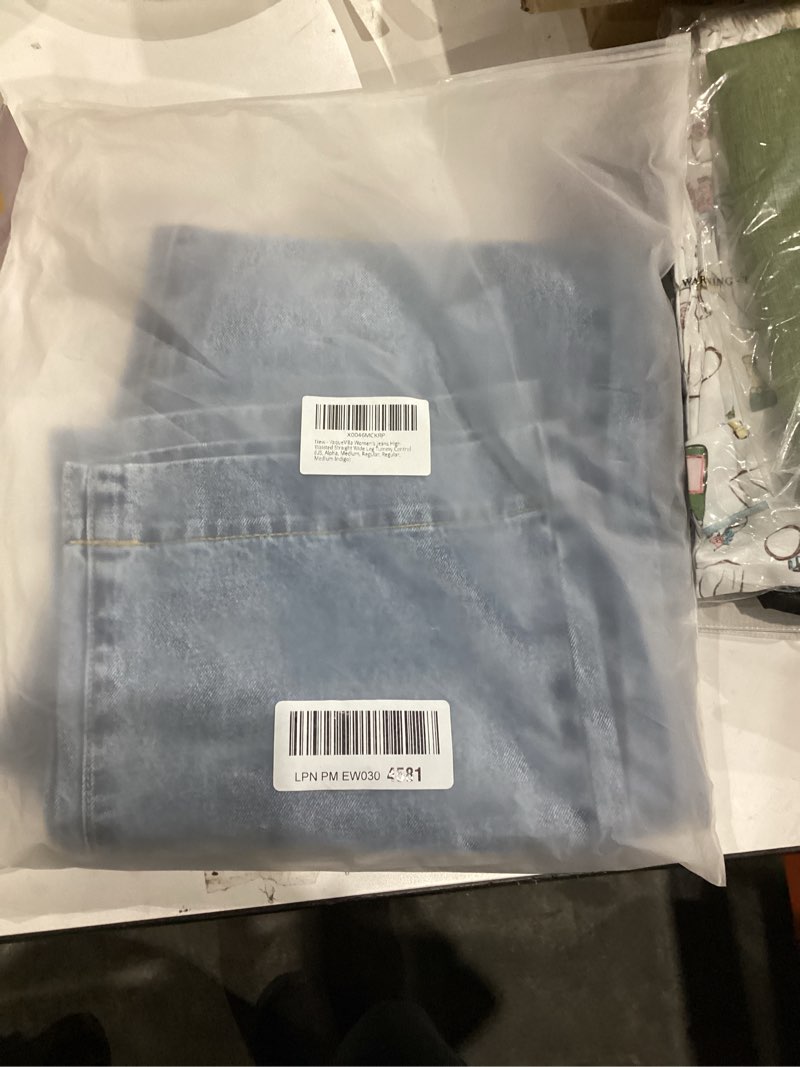 Condition photo showing New/Like New for Women's Jeans High Waisted Straight Wide Leg Tummy Control