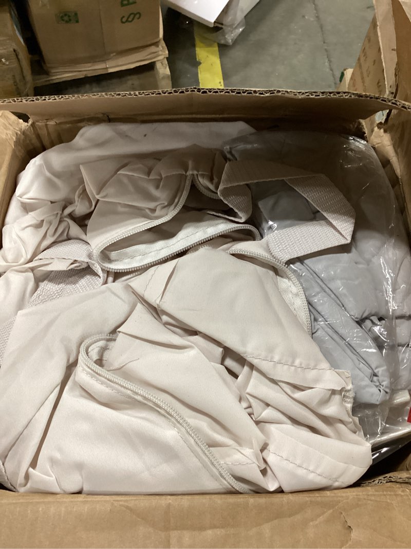 Condition photo showing As Is for 4 in 1 Baby Bassinet, Pack and Play, Bedside Crib Sleeper, Diaper Changer - Comes with Mattress, Mosquito Net?Bottom Storage and Toy Bar for Newborn to Toddles Beige