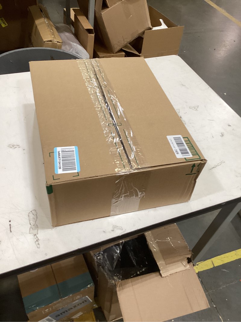 Condition photo showing As Is for this item appears to be a white plastic organizer tray or cover, possibly designed for home appliance organization, such as a tv cover or similar storage solution.