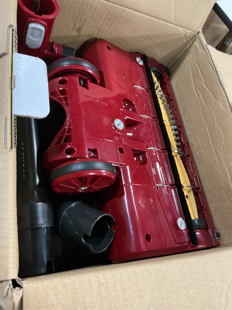Condition photo showing As Is for shark zu561 navigator lift-away speed self cleaning brushroll lightweight upright vacuum with hepa filter, red peony navigator lift-away w/self-clean brush