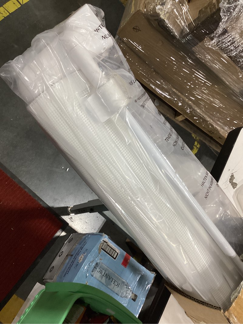 Condition photo showing Good Condition for 200'' retractable baby gates extra wide, 42'' extra tall retractable dog gate, 16 ft white indoor/outdoor retractable gate with reinforcement rods for garage, doorways, stairs, decks, driveway, patio white 42" tall x 200" wide
