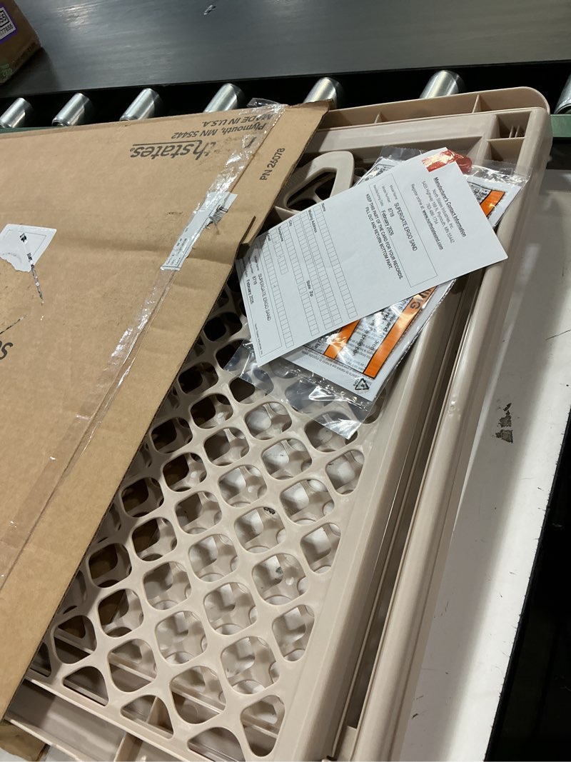 Condition photo showing Good Condition for toddleroo by north states - supergate ergo baby gate: plastic baby gate for stairs & doorways - adjustable indoor safety gate - made in usa - 26 to 42 inches wide - 26 inches tall - sand