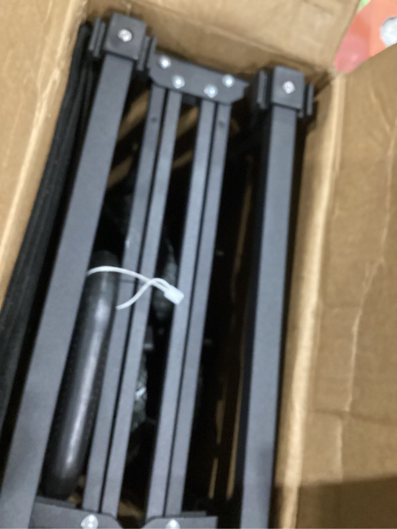 Condition photo showing As Is for Collapsible Wagon Cart with Wheels, 150L Lightweight Foldable Utility Cart, Portable Rolling Wagon for Garden, Shopping, Sports, Camping, Transport, Black