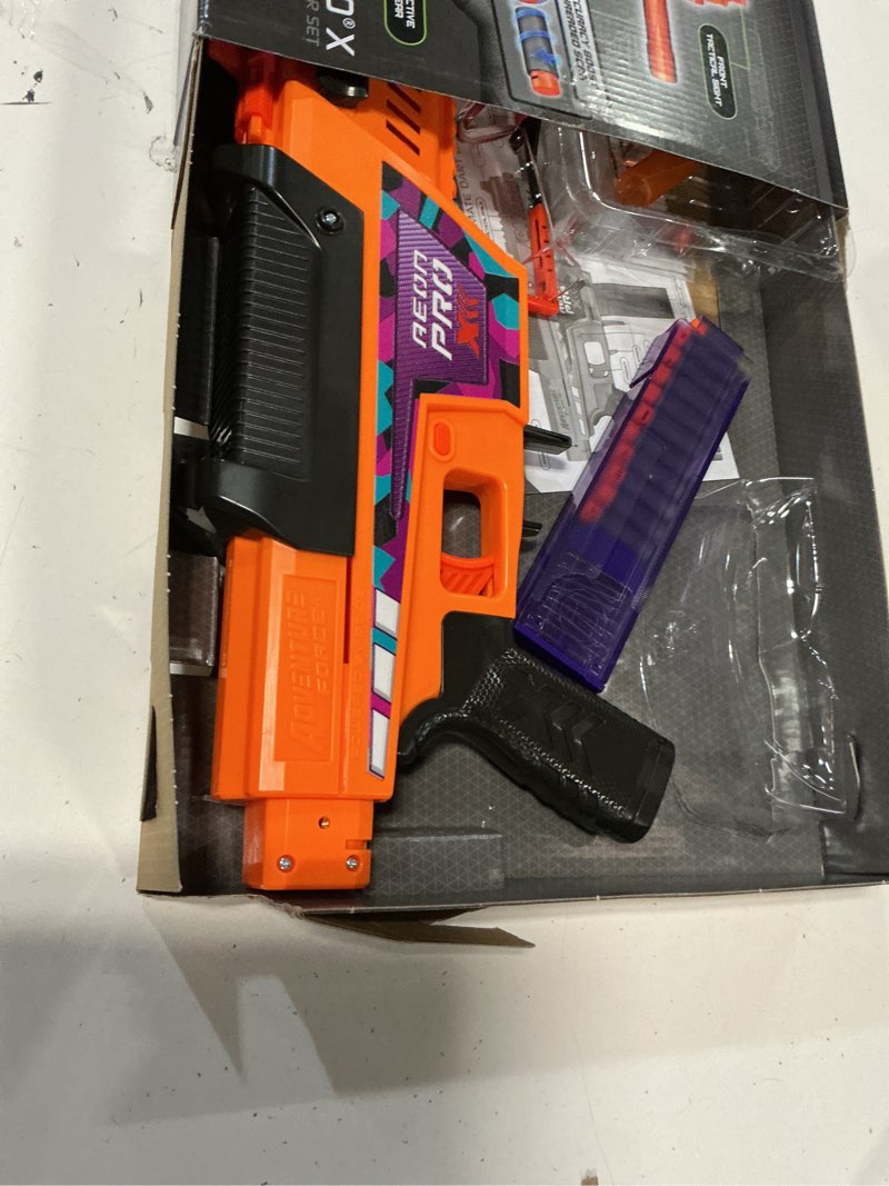 Condition photo showing As Is for adventure force tactical strike aeon pro x manual pro foam dart blaster  shoots half-length darts up to 150ft with accuracy booster and protective eyewear  14+