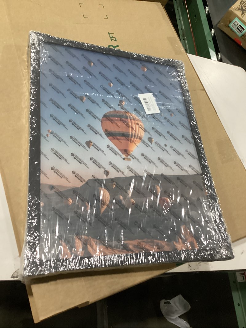 Condition photo showing New/Like New for 3x4 Picture Frame Set of 3 for Tabletop or Wall, 3 x 4 Wall Gallery Poster Photo Frame with Shatter Resistant Plexiglass, 3 Pack, Black Black 3x4 inch