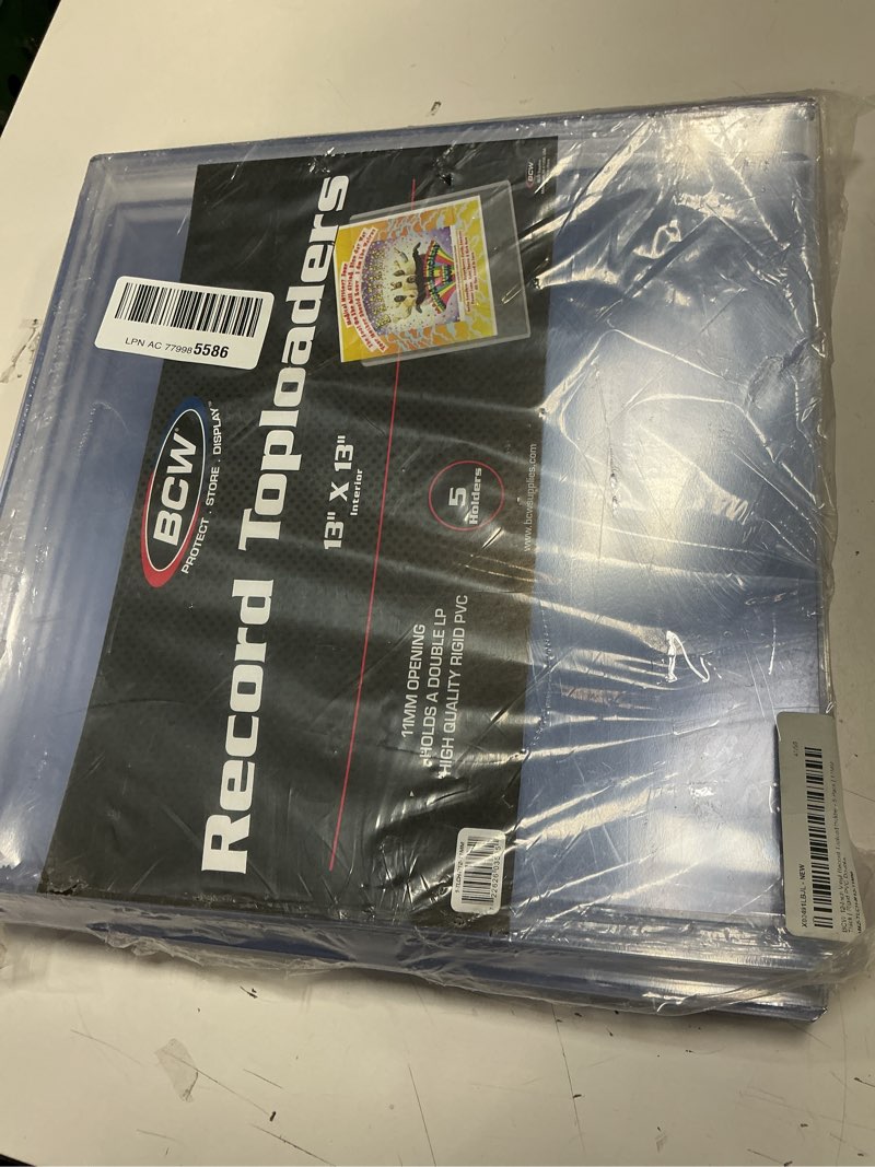 Condition photo showing Good Condition for BCW 12-Inch Vinyl Record Topload Holder - 5 Pack | 11MM Thick | Rigid PVC Double LP Album Protector 