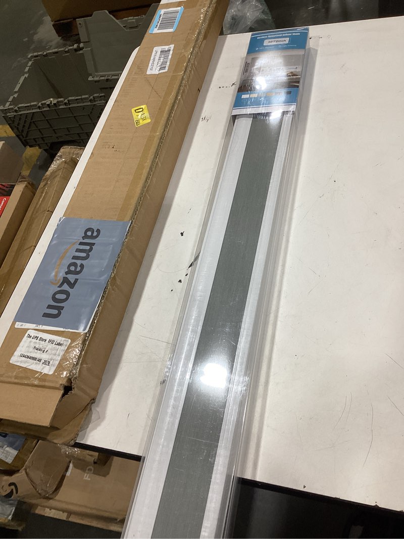 Condition photo showing Good Condition for blindsavenue cordless cellular shade, anthracite, 30" w x 48" h | light filtering pull down blinds for indoor window, thermal insulation honeycomb shades for home, privacy and noise reduction anthracite 30"w x 48"h