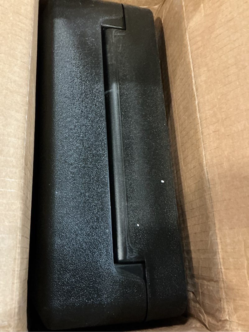 Condition photo showing Good Condition for sentrysafe fireproof safe box with key lock, chest safe with carrying handle to secure money, jewelry, documents, 0.25 cubic feet, 6.3 x 15.3 x 12.1 inches, 1160 fire resistant box 0.25 cu. ft.