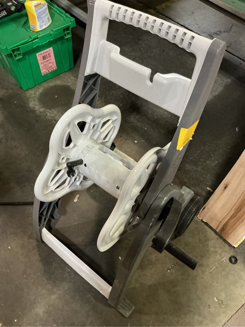 Condition photo showing As Is for suncast hosemobile plastic 175-ft cart hose reel