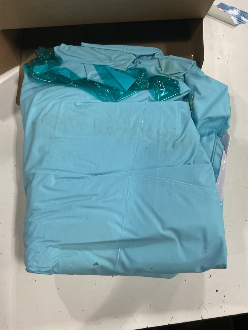Condition photo showing As Is for intex gator inflatable swim center & kiddie pool for outdoor play | 57165ep - blow up water park with slide, sprinkler, and floatie for kids ages 2 and up multicolor 79" x 67" x 33"