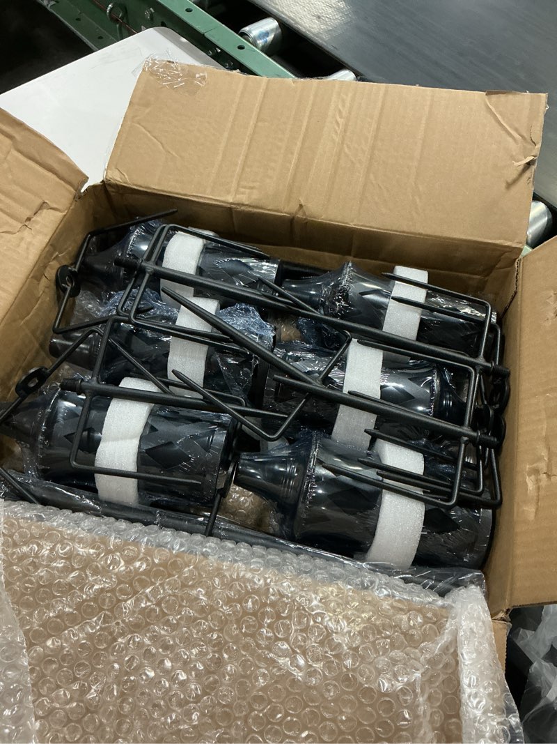 Condition photo showing Good Condition for zspeng upgraded 60 inch citronella torches for outside set of 6, 16 oz outdoor garden torches with 5-prong grounded stake, metal torch for garden décor, outside torches for backyard, garden, patio