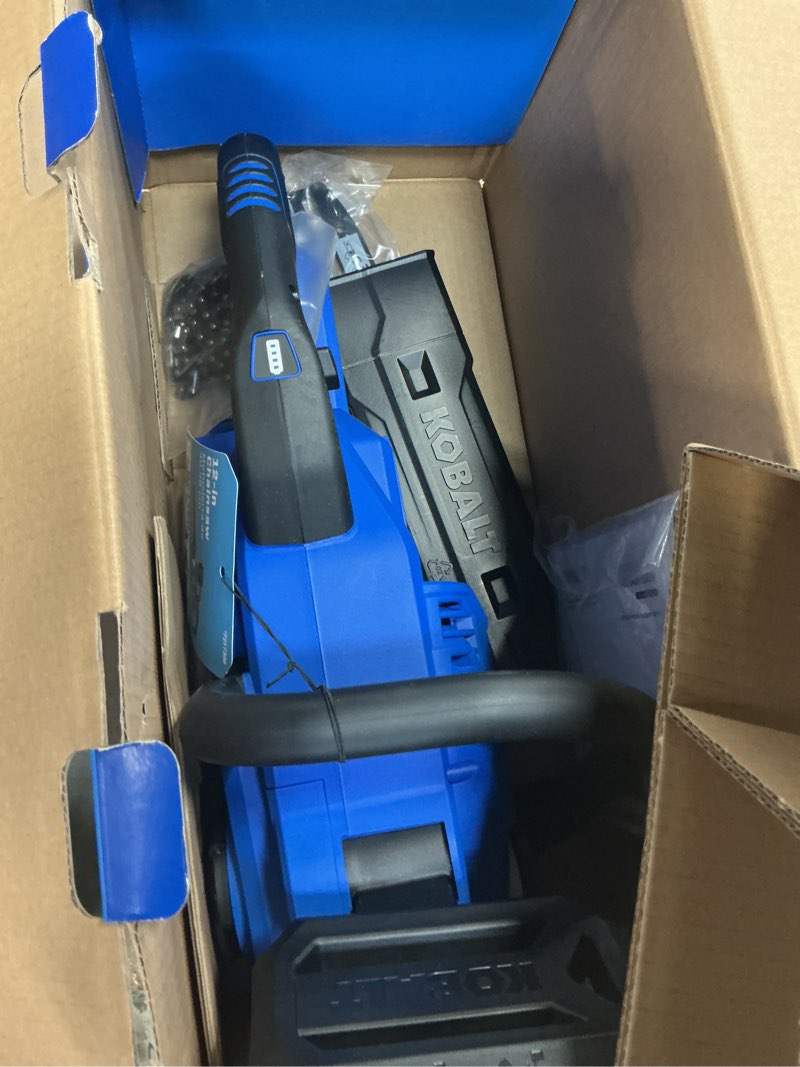 Condition photo showing Good Condition for kobalt quiet tech 24-volt 12-in battery chainsaw charger not included