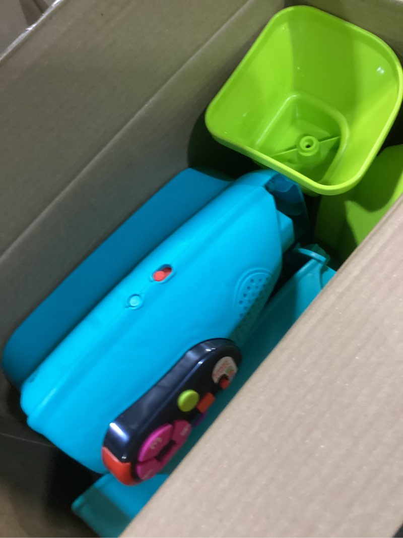 Condition photo showing Good Condition for Fisher-Price Toddler Learning Toy Laugh & Learn Smart Stages Chair with Music Lights & Activities for Infants Ages 1+ Years, Teal English