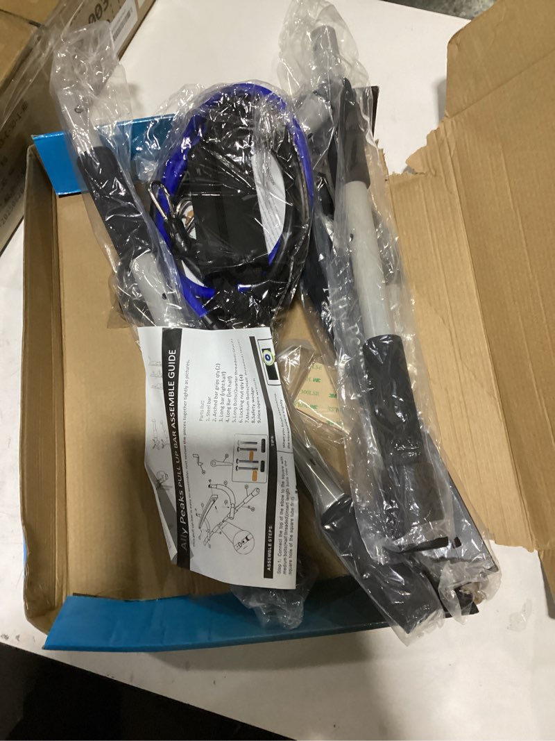 Condition photo showing New/Like New for Ally Peaks Pull Up Bar for Doorway | Thickened Steel Max Limit 440 lbs Upper Body Fitness Workout Bar| Multi-Grip Strength for Doorway | Indoor Chin-Up Bar Fitness Trainer for Home Gym Portable silver1