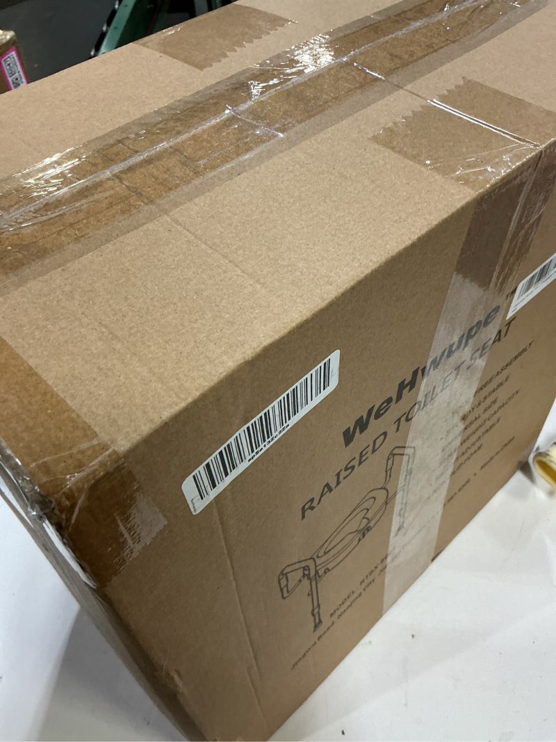 Condition photo showing Good Condition for raised toilet seat with handles for elderly - toilet seat risers for seniors with adjustable padded arms - elevated toilet safety seat for standard or elongated commode