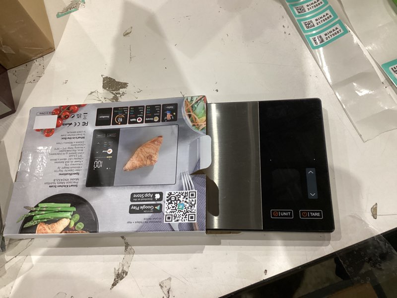 Condition photo showing Good Condition for smart nutrition food scale with tft display, tracks calories, fat, carbs & protein, works with app for daily reports, 50 built-in foods, 23 nutrients, digital kitchen scale for meal prep