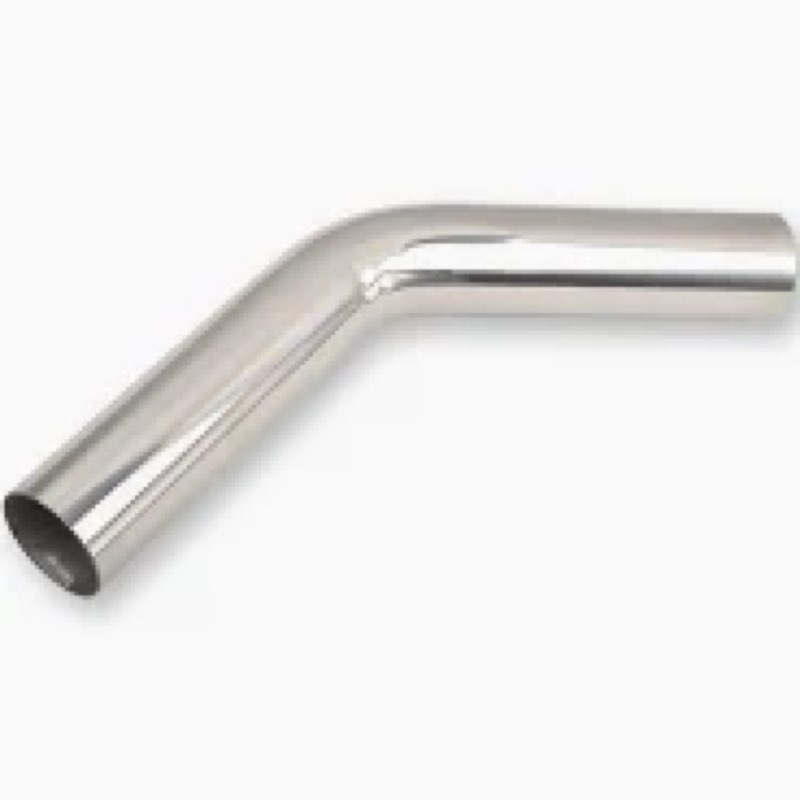 FGJQEFG 3.5 Inch 45 Degree DIY Custom Mandrel Exhaust Pipe Tube Pipe, T304 Stainless Steel, Universa