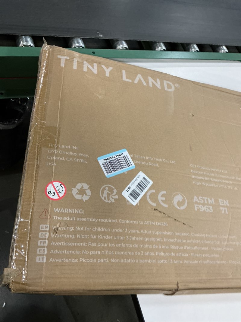 Condition photo showing Good Condition for Tiny Land Easel for Kids, Double-Sided Magnetic Easel with Drawing Accessories, Adjustable Wooden Kids Art Easel with Paper Roll, Learning-Toy for 3,4,5,6,7,8 Years Old Boy & Girls Green