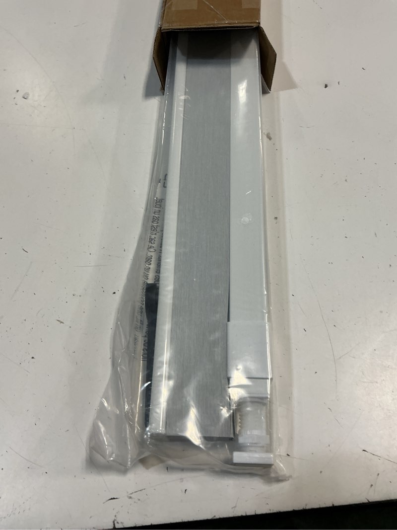 Condition photo showing New/Like New for lazblinds cordless cellular shades, no tools no drill blackout honeycomb shades pleated blinds for windows, 25.5'' w x 72'' h, silver white blackout-silver white 25 1/2'' w × 72'' h