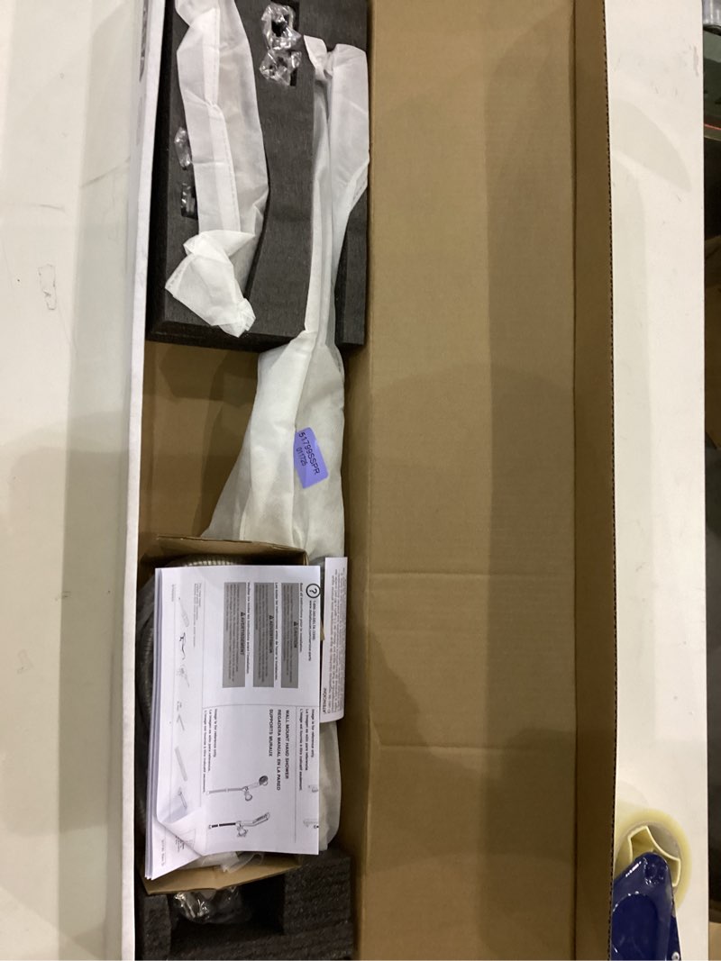 Condition photo showing New/Like New for Delta Faucet 3-Spray H2Okinetic Slide Bar Hand Held Shower with Hose, Brushed Nickel Handheld Shower Head, Hand Shower, Handheld Shower, Detachable Shower Head, Lumicoat Stainless 51799-SS-PR Stainless With Lumicoat