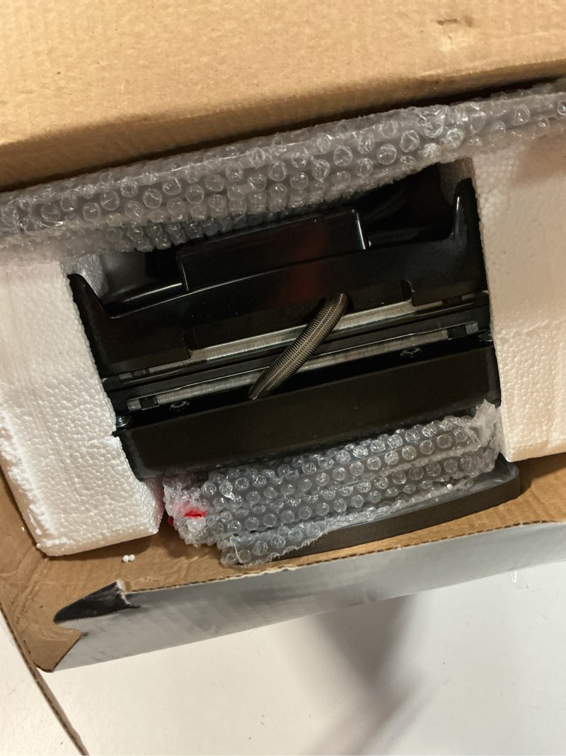 Condition photo showing As Is for ovente 3 in 1 electric sandwich maker, panini press grill and waffle iron set with removable non-stick plates, perfect for cooking grilled cheese, tuna melts, burgers, steaks and snacks, black gpi302b