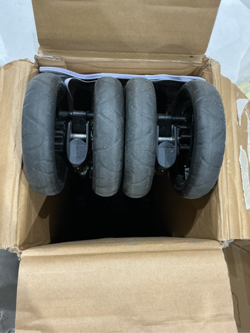 Condition photo showing As Is for summer infant 3dlite st convenience stroller, black & gray - lightweight stroller with steel frame, large seat area, multi-position recline, storage basket - for travel and more